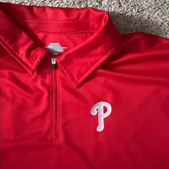 Phillies Red Men's Polo Shirt size xl - Picture 3 of 4